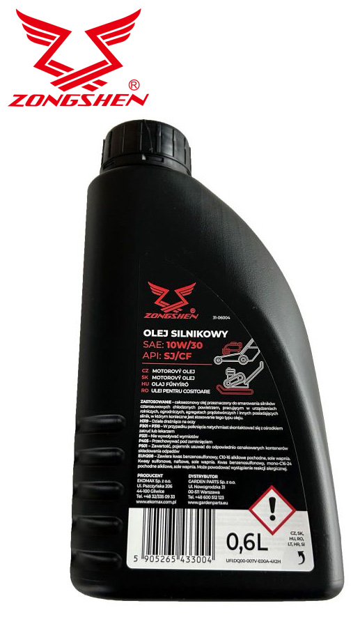 UNIVERZÁLNÍ Motorový olej ZONGSHEN 10W30 SJ/CF 0,6L
