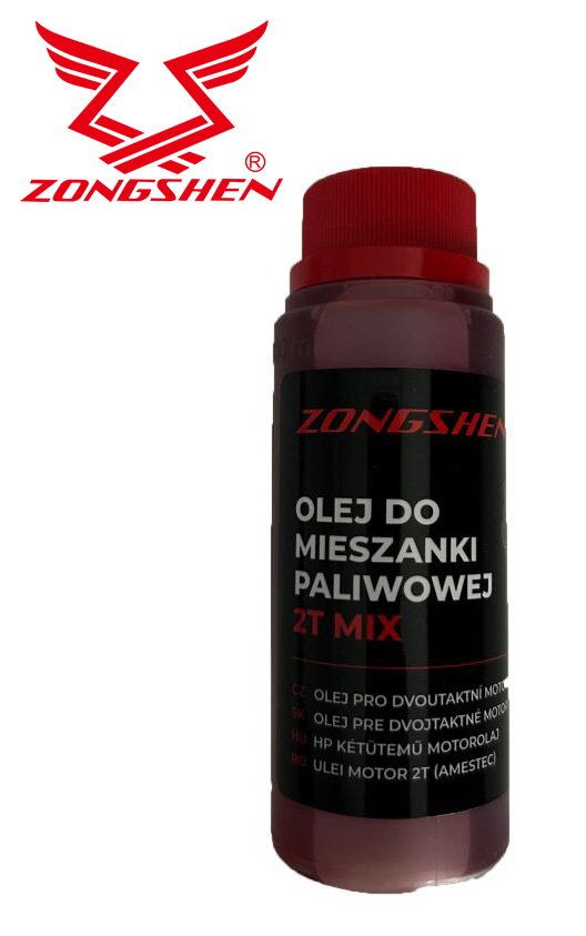 UNIVERZÁLNÍ Olej pro dvoutaktní motory ZONGSHEN 2T 0,1L ČERVENÝ