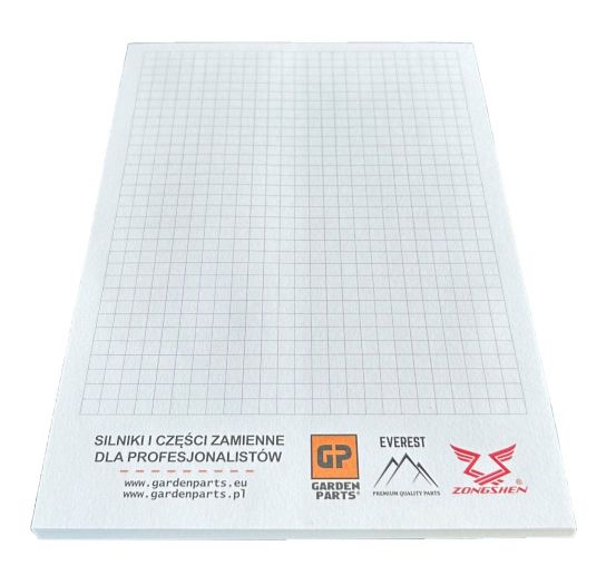 UNIVERZÁLNÍ ZÁPISNÍK GARDEN PARTS, EVEREST, ZONGSHEN