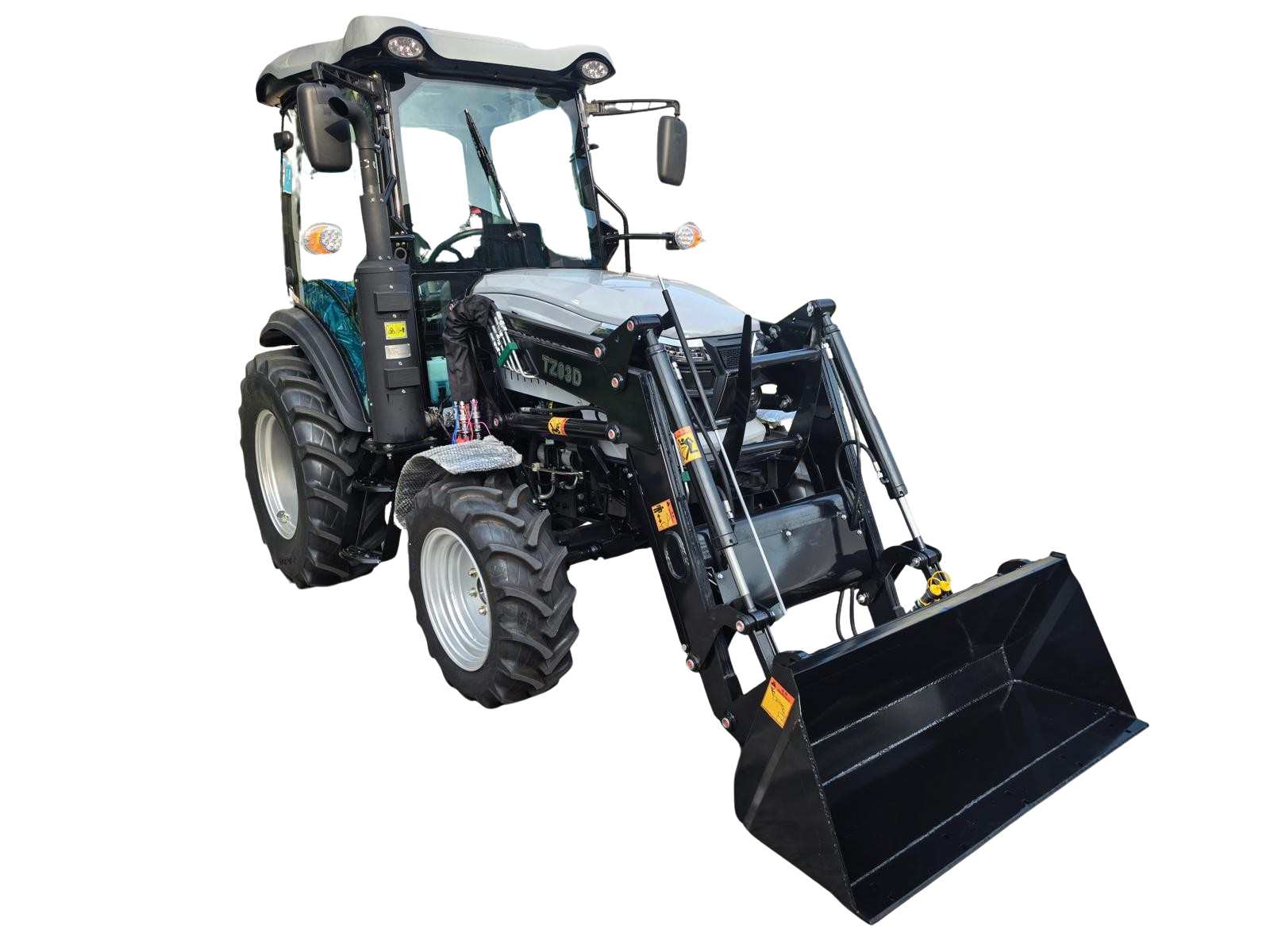 Tauros TE404c - malotraktor s čelním nakladačem TZ04D
