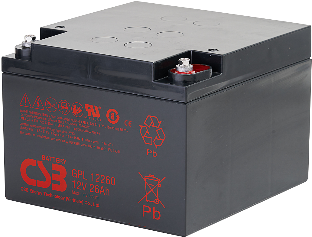 CSB Battery akumulátor CSB GPL12260 I (12V 26Ah)