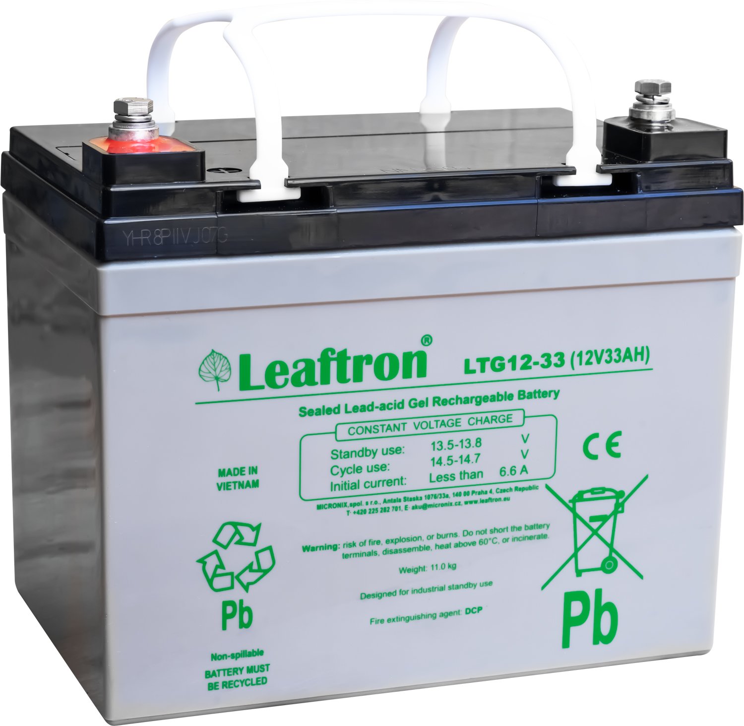 akumulátor Leaftron LTG12-33 gelový (12V/33Ah)