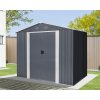 Riwall PRO RMSA 6x8 Anthracite - zahradní domek kovový 2,4 x 1,7 m se sedlovou střechou Antracit