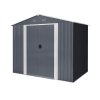 Riwall PRO RMSA 6x8 Anthracite - zahradní domek kovový 2,4 x 1,7 m se sedlovou střechou Antracit