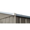 Riwall PRO RMSA 8x10 Brown - zahradní domek kovový 3 x 2,4 m se sedlovou střechou hnědý
