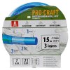 Procraft PR-3KGH1315 - modrá zahradní hadice, 3 vrstvy, 1/2", 15m