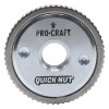 Procraft PW1200 - úhlová bruska + rychloupínací matice RM14, 10x řezný kotouč CD125x1.0b v kovovém box