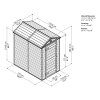 Palram - Canopia Skylight 4x6 hnědý - zahradní domek