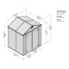 Palram - Canopia Skylight 6x5 hnědý - zahradní domek