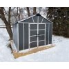 Palram - Canopia Yukon 11' x 9' antracit - heavy duty prostorný domek s možností dalšího rozšíření (základní modul)