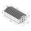 Palram - Canopia Rozšiřovací modul 11x4,1 pro domky série Yukon 11 (antracit) -
