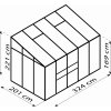 skleník VITAVIA IDA 6500 PC 4 mm stříbrný LG299
