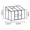 skleník VITAVIA IDA 3300 PC 4 mm zelený LG566