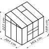 skleník VITAVIA IDA 5200 PC 4 mm zelený LG1124