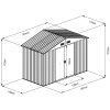 zahradní domek LANITPLAST MAXTORE 106 ZELENÝ LG1874  + podlahová základna MAXTORE 106 LG364