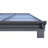 hliníková pergola LANITPLAST WALL 43 antracit + čirý PC LG2123