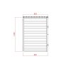 zahradní úložný box LANITPLAST S754 LG2396