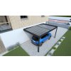 kovový přístřešek / carport TRIGANO JARDIN LIBECCIO WALL LG2464