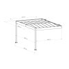 kovový přístřešek / carport TRIGANO JARDIN LIBECCIO WALL LG2464