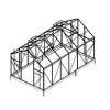 náhradní prosklení pro skleník LANITPLAST PLUGIN 8x14 PC 4 mm LG3057