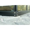 skleník VITAVIA URANUS 6700 čiré sklo 3 mm černý LG3560  + základna VITAVIA URANUS 6700 černá LG3563