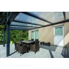 hliníková pergola SKYLUX CLIMALUX 4,0 x 3,5 m antracit + bronz PC LG3755