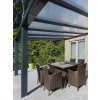 hliníková pergola SKYLUX CLIMALUX 4,0 x 3,5 m antracit + bronz PC LG3755