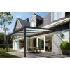 hliníková pergola SKYLUX CLIMALUX 4,0 x 3,5 m antracit + bronz PC LG3755