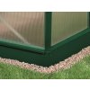 skleník VITAVIA VENUS 3800 čiré sklo 3 mm zelený LG1031  + základna VITAVIA VENUS 3800 zelená LG540