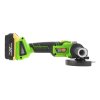 Procraft PWA216 20V - akumulátorová úhlová bruska (s 2x 4,0 Ah akumulátory a nabíječkou)