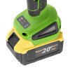 Procraft PWA216 20V - akumulátorová úhlová bruska (s 2x 4,0 Ah akumulátory a nabíječkou)