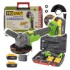Procraft PWA216 20V - akumulátorová úhlová bruska (s 2x 4,0 Ah akumulátory a nabíječkou)