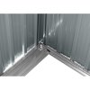 Riwall PRO RMSP 9x8 Anthracite LUX - zahradní domek kovový 2,4 x 2,8 m s pultovou střechou antracit