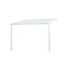 hliníková pergola LANITPLAST WALL 33 FSX bílá + bronz PC LG4310