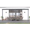 hliníková pergola LANITPLAST WALL 43 FSX antracit + bronz PC LG4312