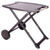 Riwall PRO RGG 20 Compact SET - přenosný plynový gril 4,2 kW se dvěma hořáky a pojízdným skládacím stolkem