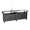 5711 13 zahradni kuchyn keter unity chef 415 l 237 x 51 3 x 89 4 cm grafitova