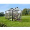 skleník VITAVIA ZEUS COMFORT 8100 sklo 3 mm + PC 10 mm černý LG3703