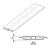 Polykarbonátový H-profil 6 mm 6m PK116-205