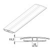 Polykarbonátový H-profil 8 mm 6m PK117-205
