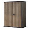 19528 zahradni skrin vertical shed 1400l hneda