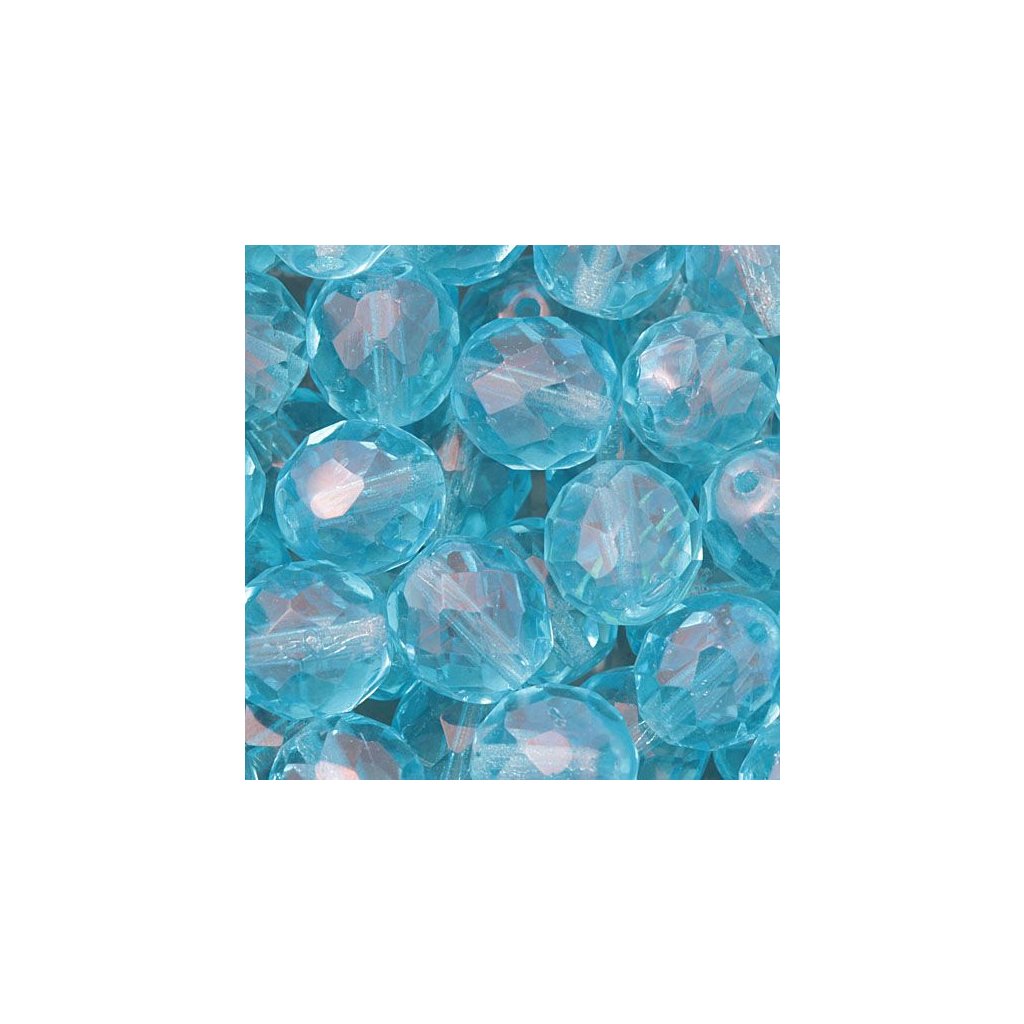 Korálek broušený 10mm aquamarine