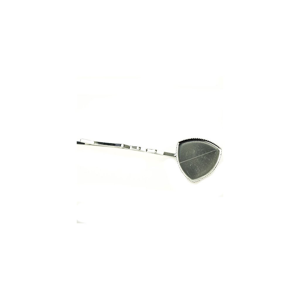Vlasová spona Trojhran 20mm platina