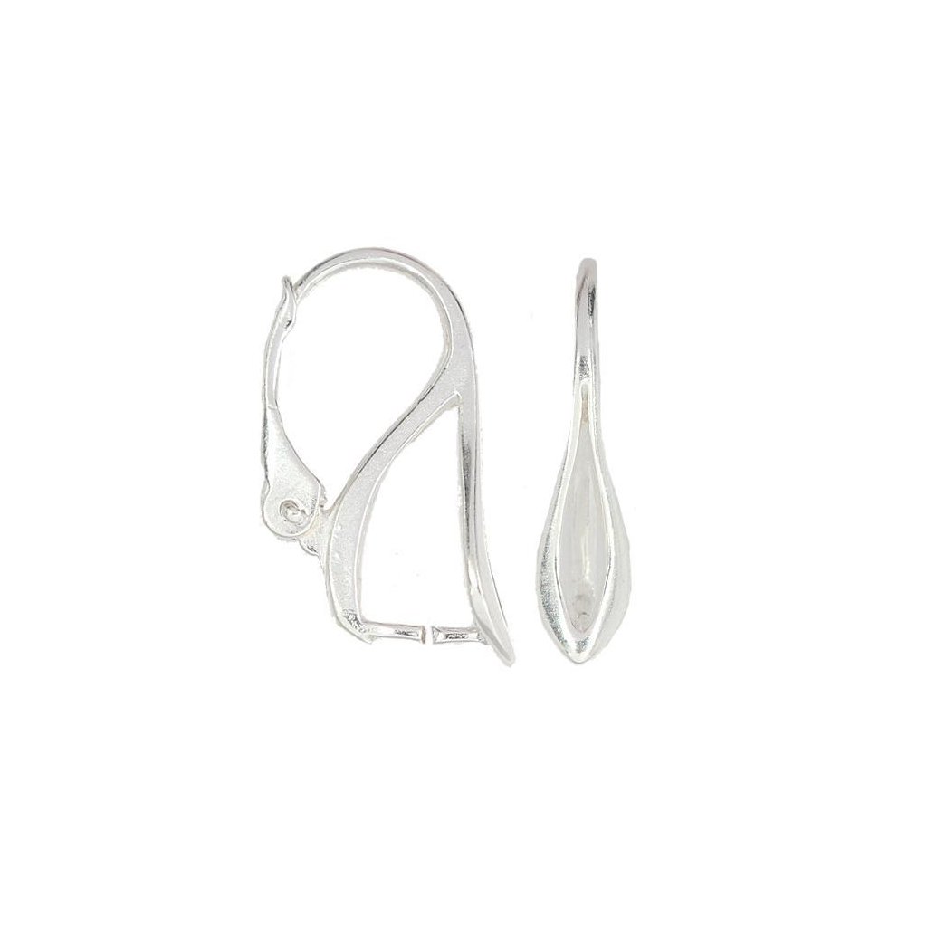 Náušnicový háček lístek 20/10 0,76g Ag925/1000