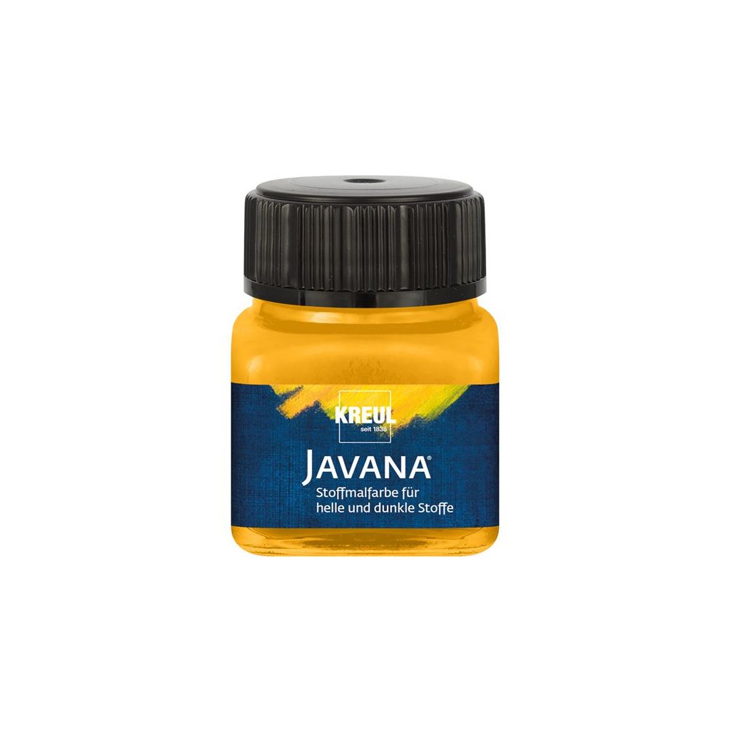 Barva na světlý a tmavý textil JAVANA 20ml zlatožlutá