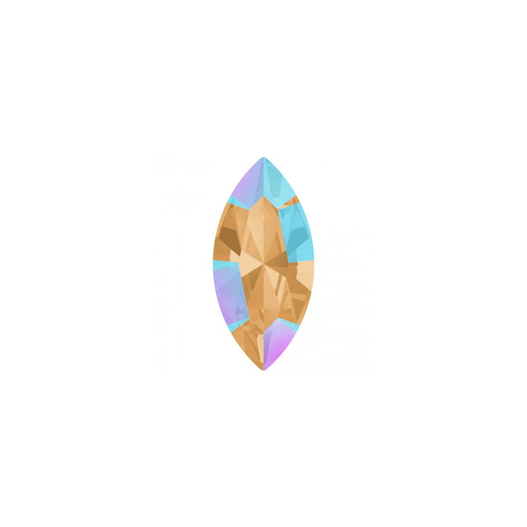 Swarovski® Crystals Navette 4228 8/4mm Light Colorado Topaz Shimmer F