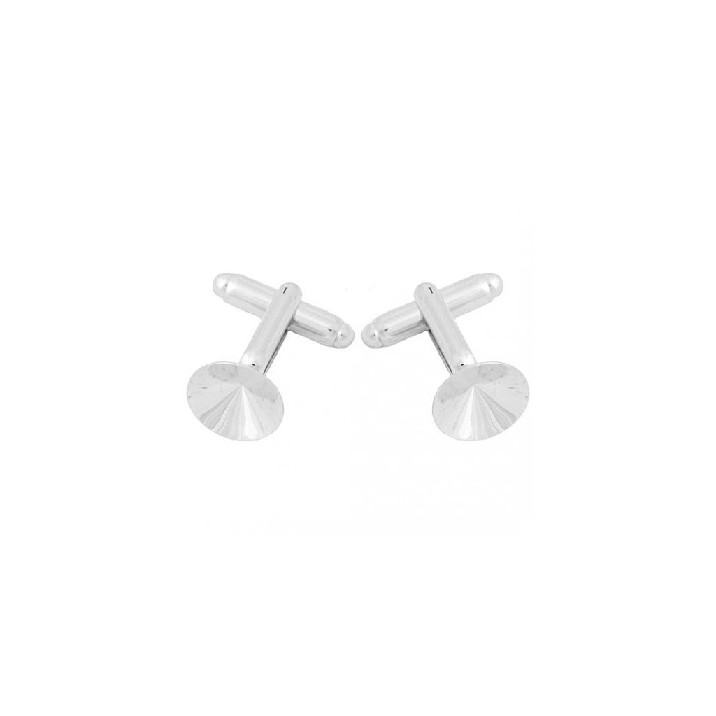 Manžetový knoflík na Rivoli 14mm rhodium