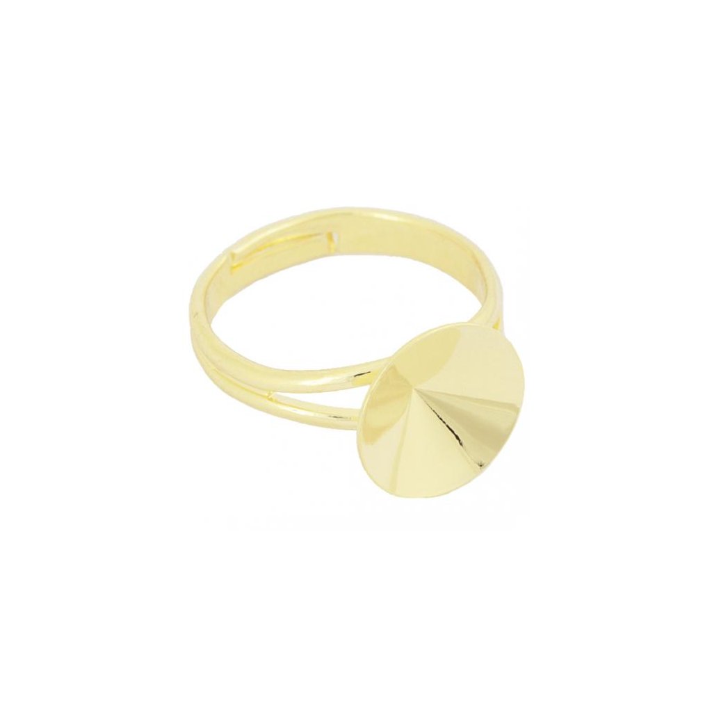 Prsten Rivoli 12mm gold plating 24kt
