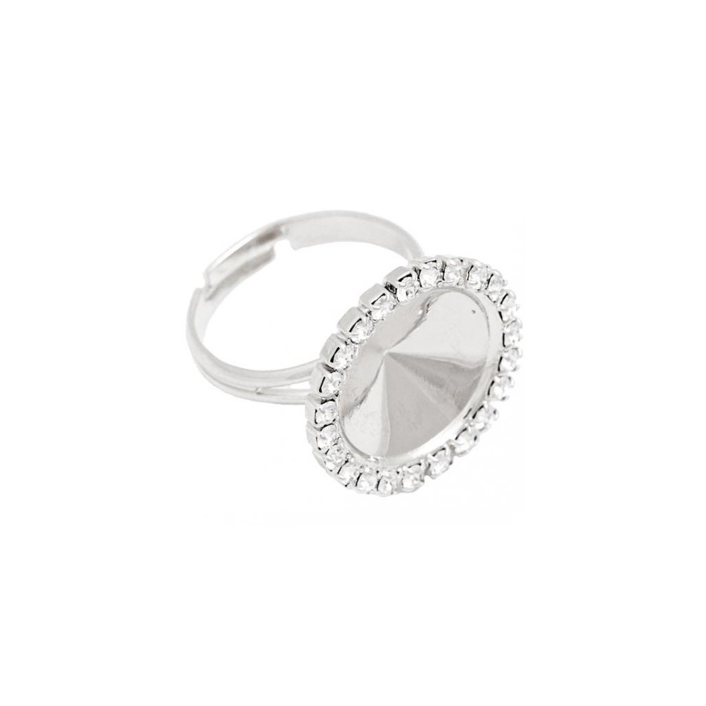 Prsten Rivoli 12mm s krystaly Swarovski rhodium