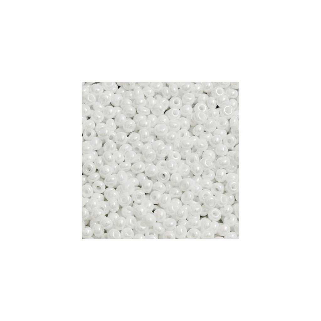 Preciosa® Rokajl 11/0 bílá Sfinx (46102)